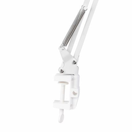 Stolna lampa s kopčom WORKER 1xE27/10W/230V bijela