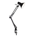 Stolna lampa s kopčom WORKER 1xE27/10W/230V crna