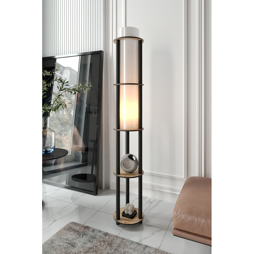 Stolna lampa s policama NOTO 1xE27/40W/230V bež/crna