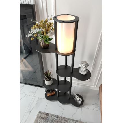 Stolna lampa s policama NOTO 1xE27/40W/230V crna