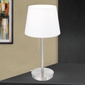 Stolna lampa s USB priključkom LUDWIG 1xE27/40W/230V 50 cm bijela/mat krom