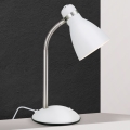 Stolna lampa SCHOOL 1xE27/40W/230V bijela/matni krom