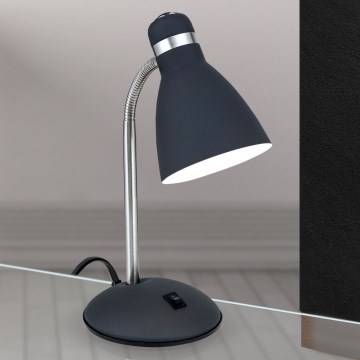 Stolna lampa SCHOOL 1xE27/40W/230V crna/matni krom