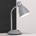 Stolna lampa SCHOOL 1xE27/40W/230V siva/matni krom