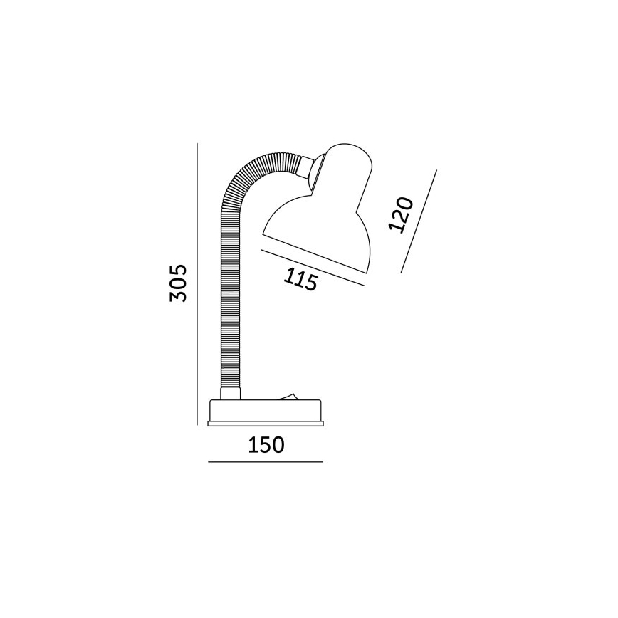 Stolna lampa SMIESZEK 1xE27/40W/230V plava