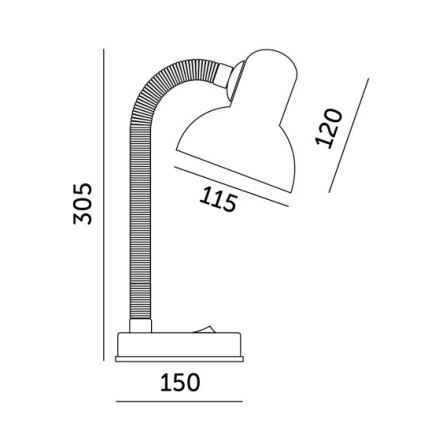 Stolna lampa SMIESZEK 1xE27/40W/230V ružičasta