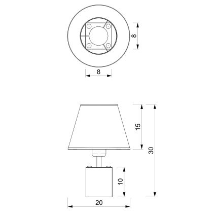 Stolna lampa SODER 1xE27/60W/230V