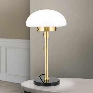 Stolna lampa SPARTA 1xE27/40W/230V zlatna/crna