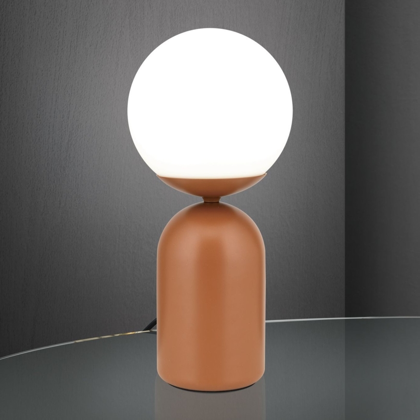 Stolna lampa STANLEY 1xE14/25W/230V keramika/smeđa