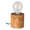 Stolna lampa TRABO 1xE27/25W/230V borovina