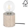 Stolna lampa TRABO 1xE27/25W/230V – FSC certificirano