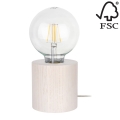Stolna lampa TRONGO ROUND 1xE27/25W/230V – FSC certificirano