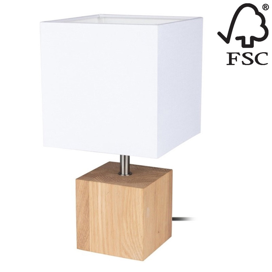 Stolna lampa TRONGO SQUARE 1xE27/25W/230V – FSC certificirano