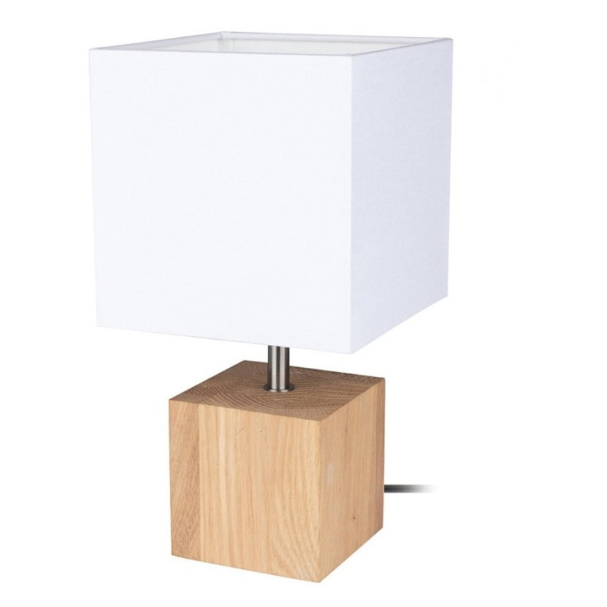 Stolna lampa TRONGO SQUARE 1xE27/25W/230V hrast