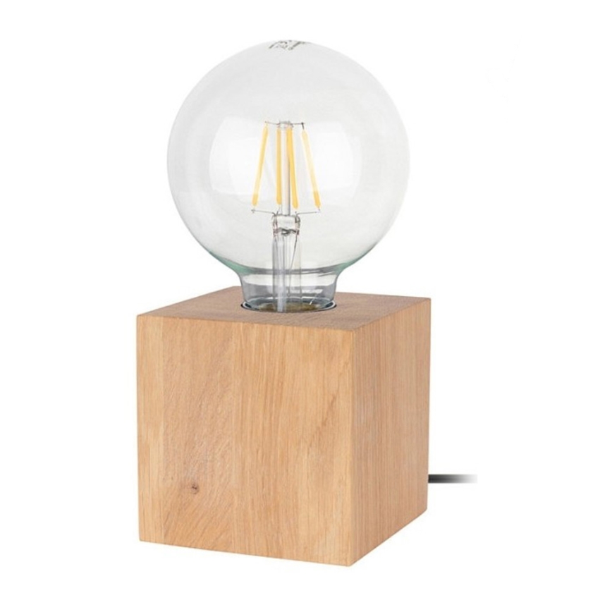 Stolna lampa TRONGO SQUARE 1xE27/25W/230V hrast