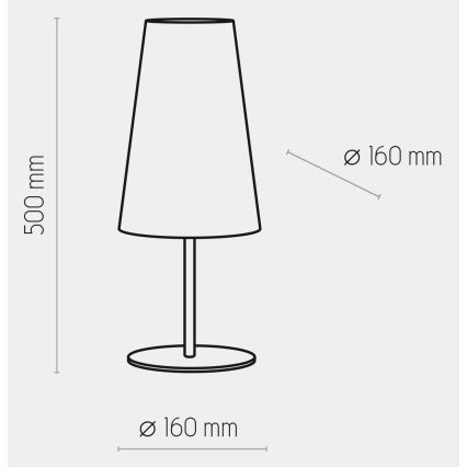 Stolna lampa UMBRELLA 1xE27/15W/230V plava