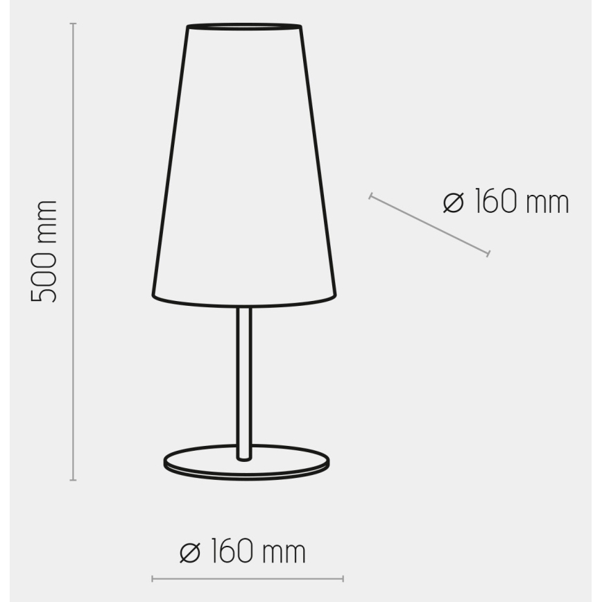 Stolna lampa UMBRELLA 1xE27/15W/230V plava
