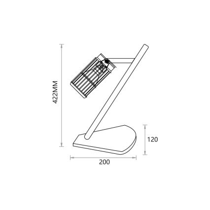 Stolna lampa VERTICAL 1xGU10/8W/230V bijela