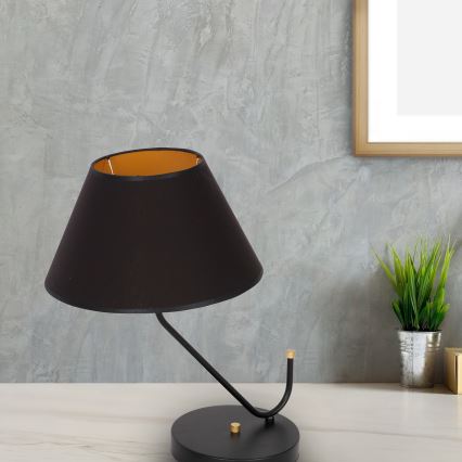 Stolna lampa VICTORIA 1xE27/60W/230V crna