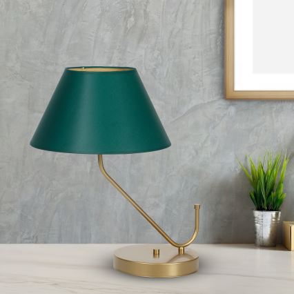 Stolna lampa VICTORIA 1xE27/60W/230V zelena