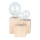 Stolna lampa VINCENT 3xE27/15W/230V breza