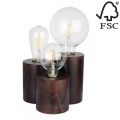 Stolna lampa VINCENT 3xE27/15W/230V bukva – FSC certificirano