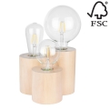 Stolna lampa VINCENT 3xE27/15W/230V – FSC certificirano