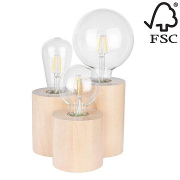 Stolna lampa VINCENT 3xE27/15W/230V – FSC certificirano