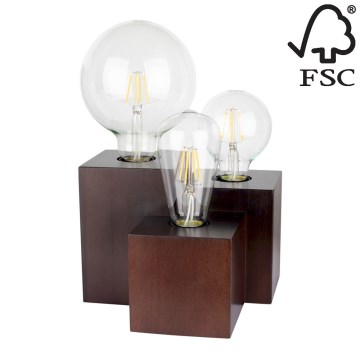 Stolna lampa VINCENT 3xE27/15W/230V – FSC certificirano