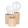 Stolna lampa VINCENT 3xE27/15W/230V hrast