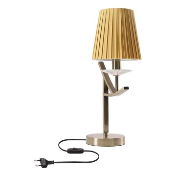 Stolna lampa VITORIA 1xE14/40W/230V žuta/mjed