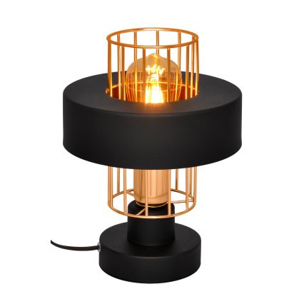 Stolna lampa VOLTA 1xE27/15W/230V crna/zlatna