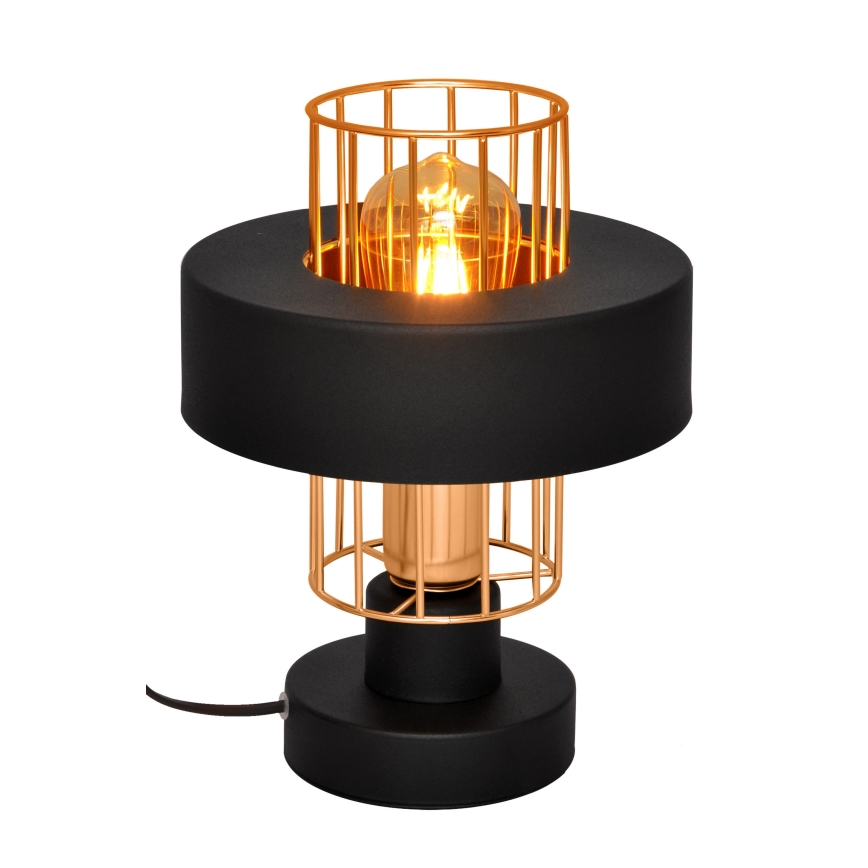 Stolna lampa VOLTA 1xE27/15W/230V crna/zlatna