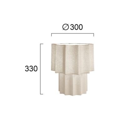 Stolna lampa WAVY 1xE27/14W/230V bež