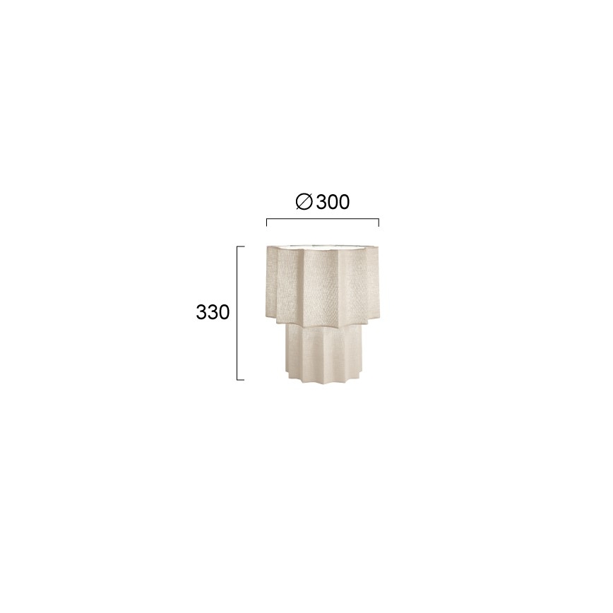 Stolna lampa WAVY 1xE27/14W/230V bež