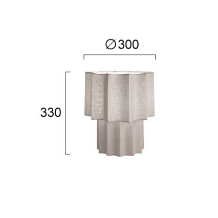 Stolna lampa WAVY 1xE27/14W/230V siva