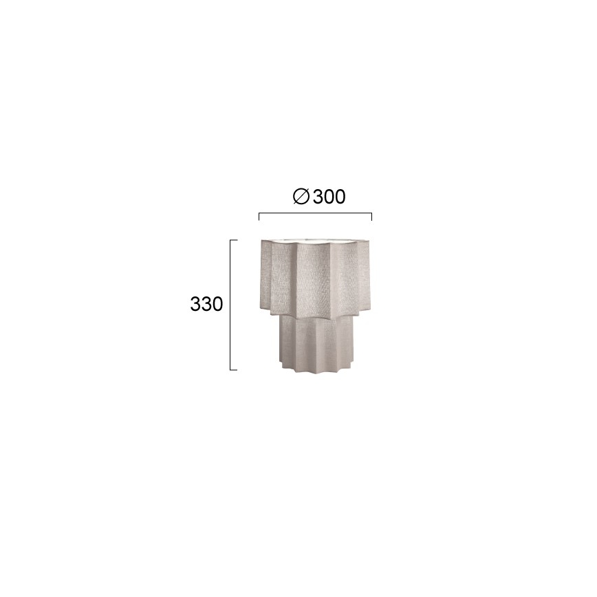 Stolna lampa WAVY 1xE27/14W/230V siva