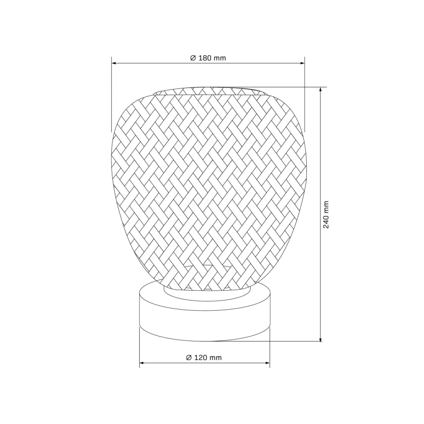 Stolna lampa ZANZIBAR 1xE27/20W/230V pr. 18 cm bambus