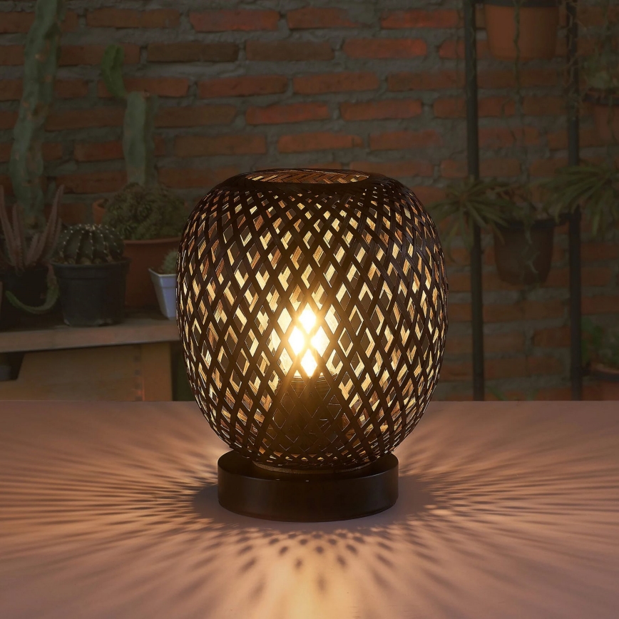 Stolna lampa ZANZIBAR 1xE27/20W/230V pr. 18 cm bambus