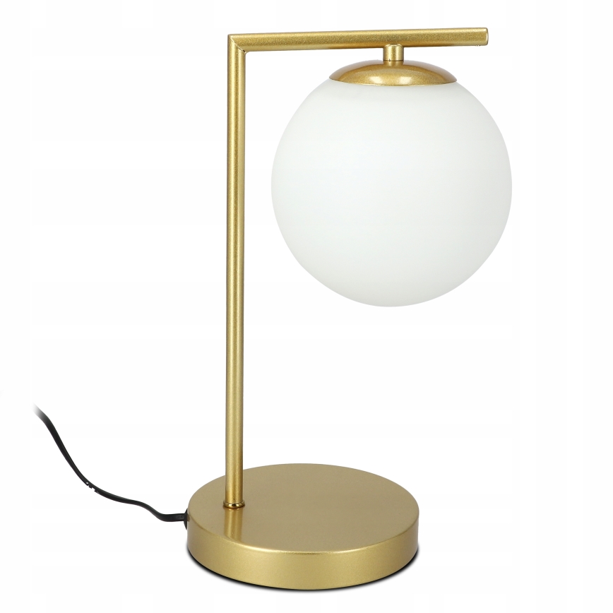 Stolna svjetiljka 1xE27/40W/230V zlatna/bijela