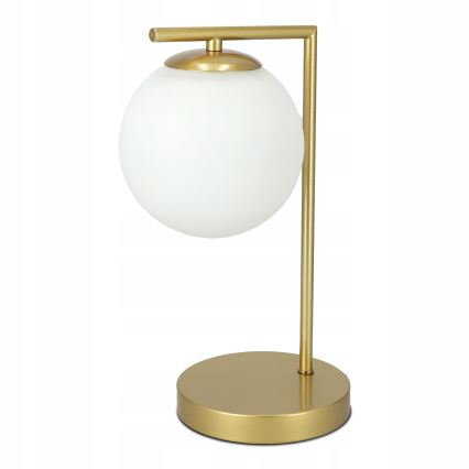 Stolna svjetiljka 1xE27/40W/230V zlatna/bijela