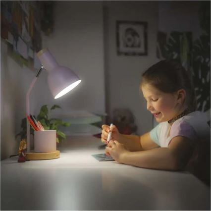 Stolna svjetiljka POPPY 1xE27/25W/230V ružičasta