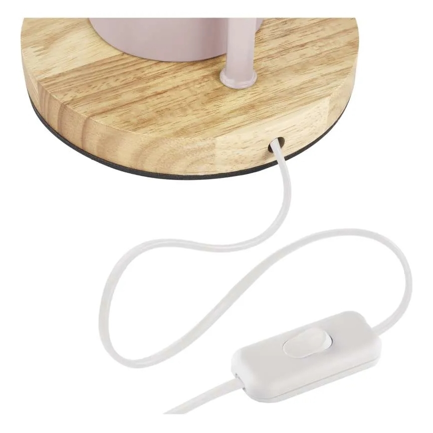 Stolna svjetiljka POPPY 1xE27/25W/230V ružičasta