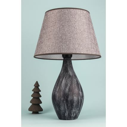 Stolna svjetiljka RAMZES 1xE27/40W/230V siva