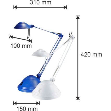 Stolna svjetiljka za prigušivanje ELA 1xGY6,35/50W/230V/12V plava
