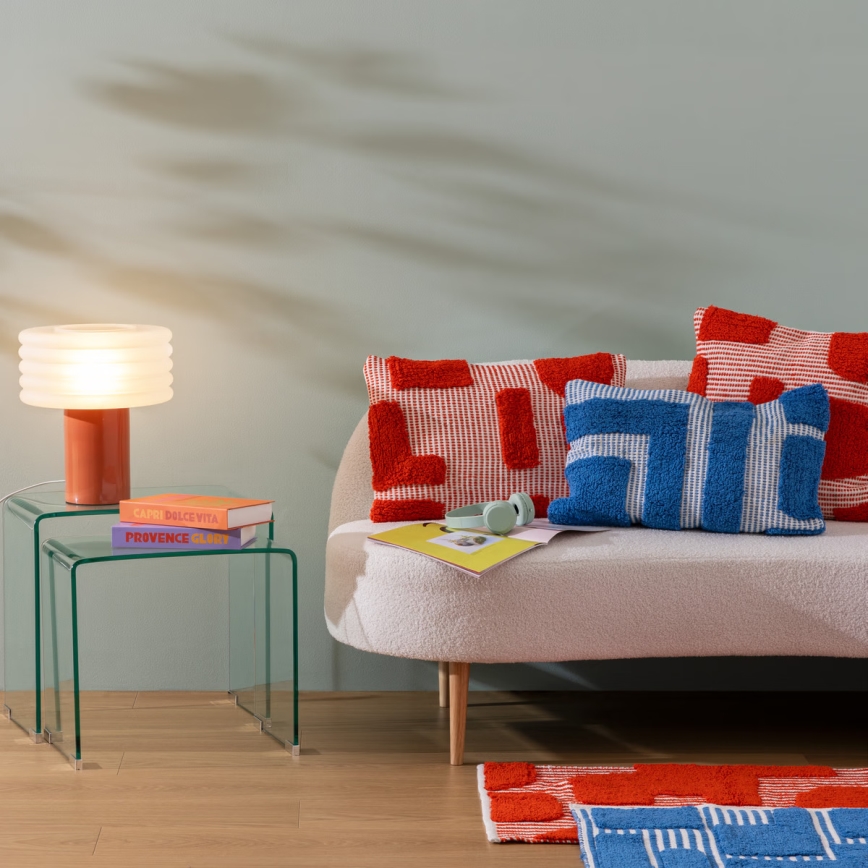 Stolní lampa ASTI 1xE27/60W/230V cihlová - Atmosphera