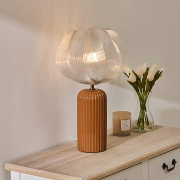 Stolní lampa PHYLAS 1xE14/40W/230V oranžová - Atmosphera