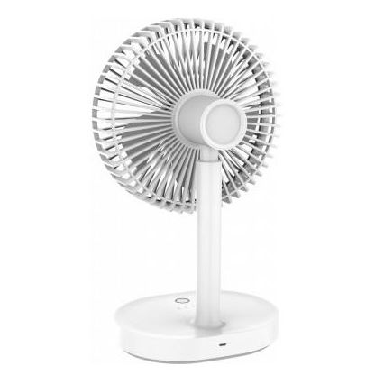 Stolni punjivi ventilator s LED lampom 3000mA/3,7V microUSB