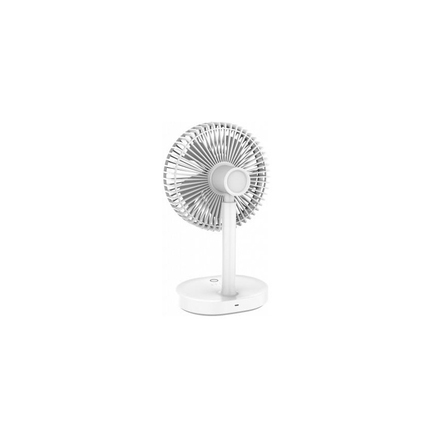Stolni punjivi ventilator s LED lampom 3000mA/3,7V microUSB