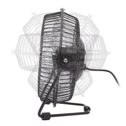 Stolni USB ventilator 1,75 W/5 V, promjer 18 cm, crne boje